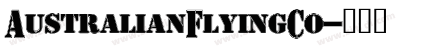 Australian Flying Co字体转换
